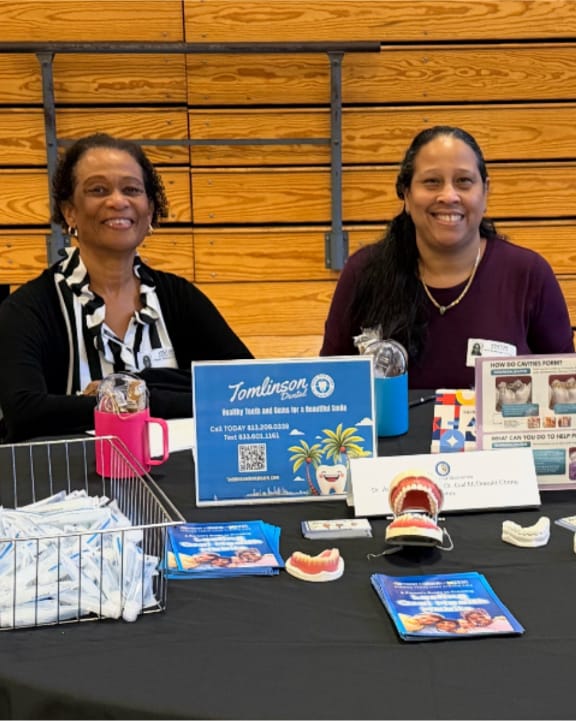 The Tomlinson Dental team involved in community work in Tampa
